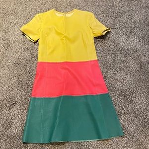 Colorful Leather Dress Size S